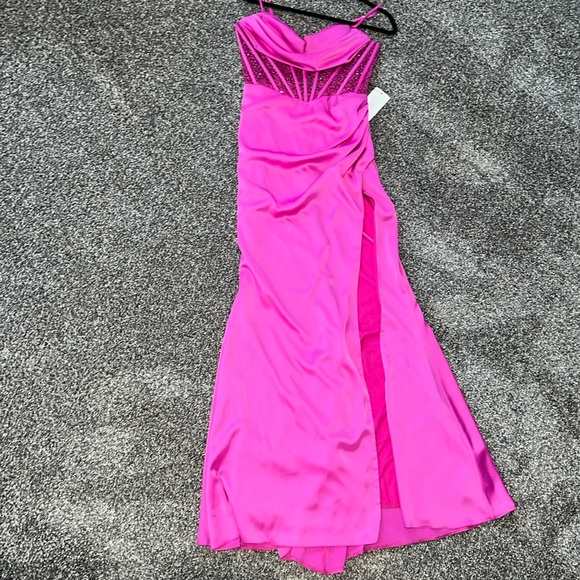 Fushia Long Dress from Passion Dress